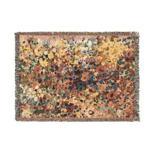 Abstract Mosaic Woven Blanket – Warm Bohemian Home Decor