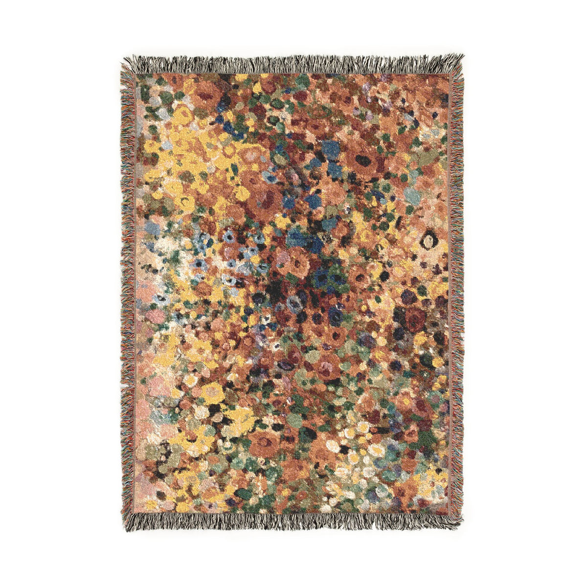 Abstract Mosaic Woven Blanket – Warm Bohemian Home Decor