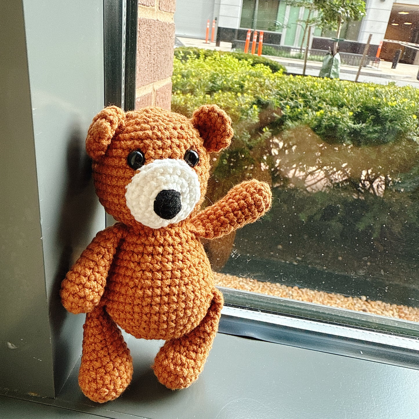 Handmade Crochet Grizzly Bear