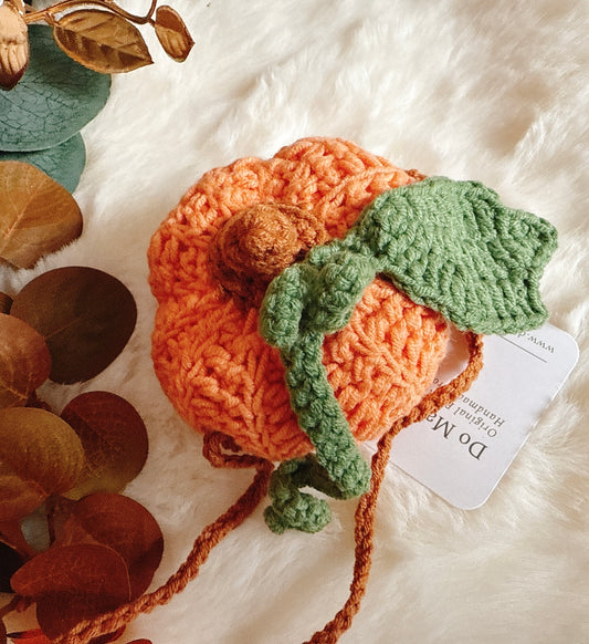Handmade Crochet Hanging Pumpkin