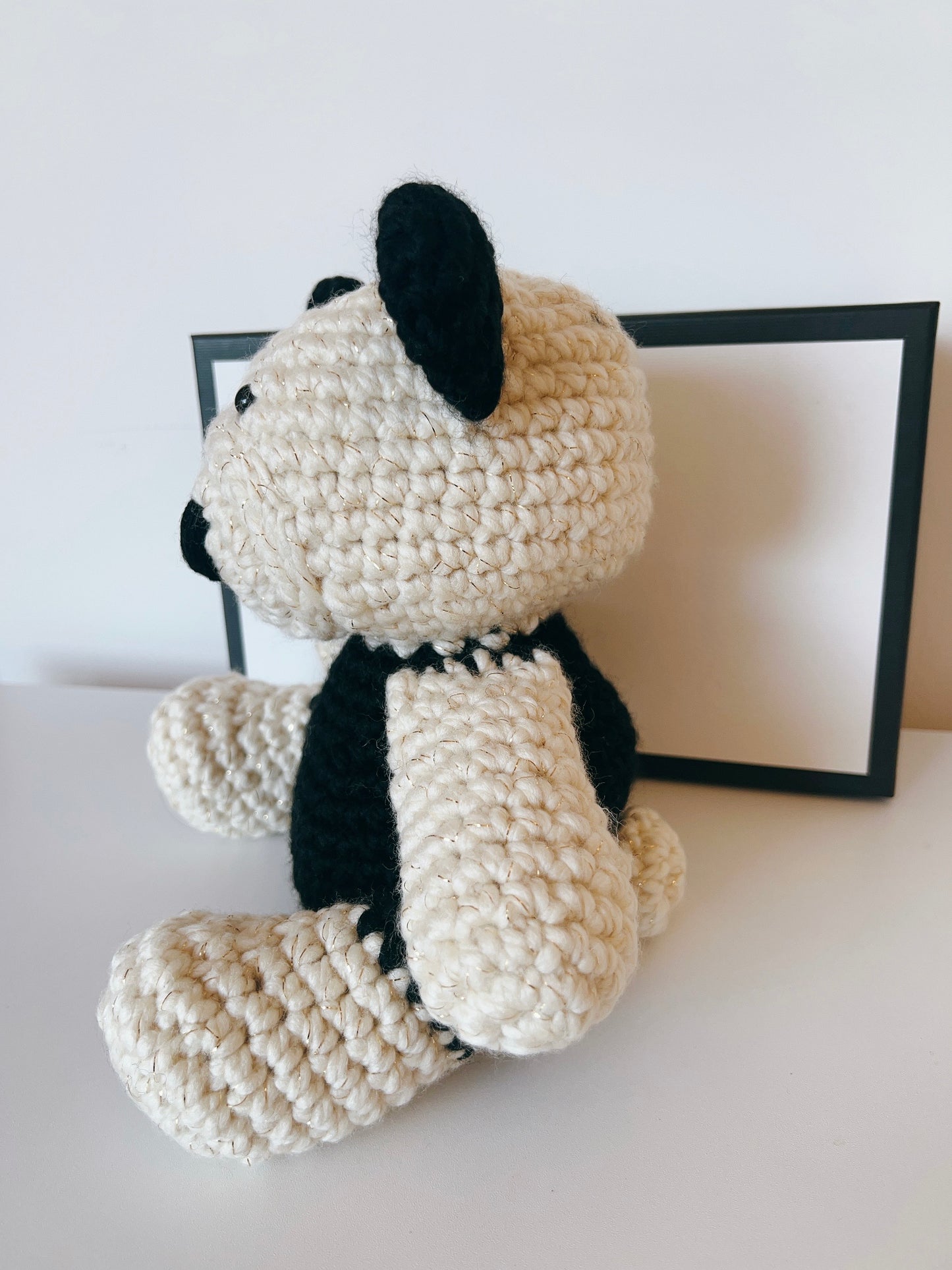 Panda-Handmade Crochet Bear