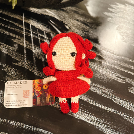 Crochet Red Hair Doll