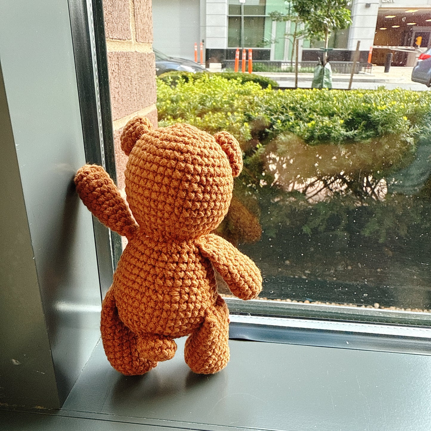 Handmade Crochet Grizzly Bear