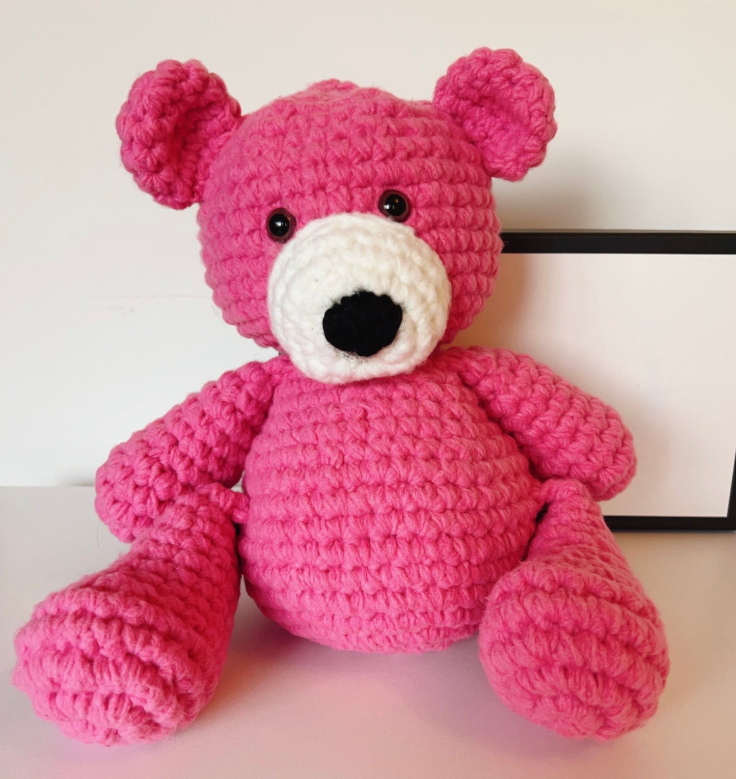 Dahlia-Handmade Crochet Bear
