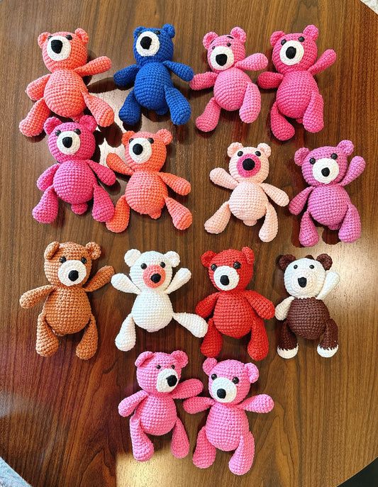 Handmade Crochet Grizzly Bear