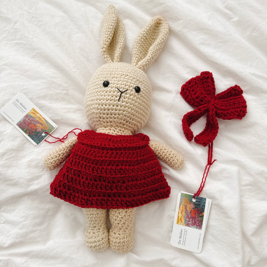 Handmade Crochet Bunny w long ears