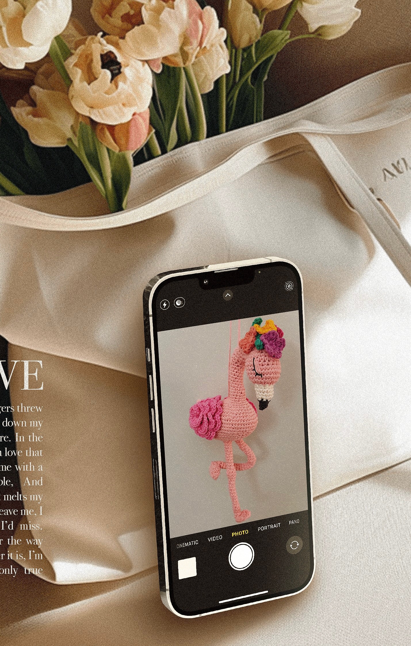 Handmade Crochet Flamingo