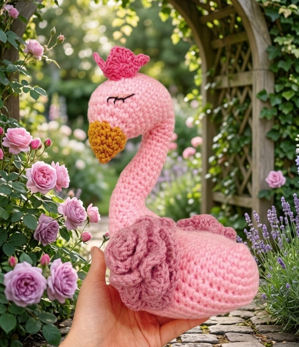 Handmade Crochet Swan