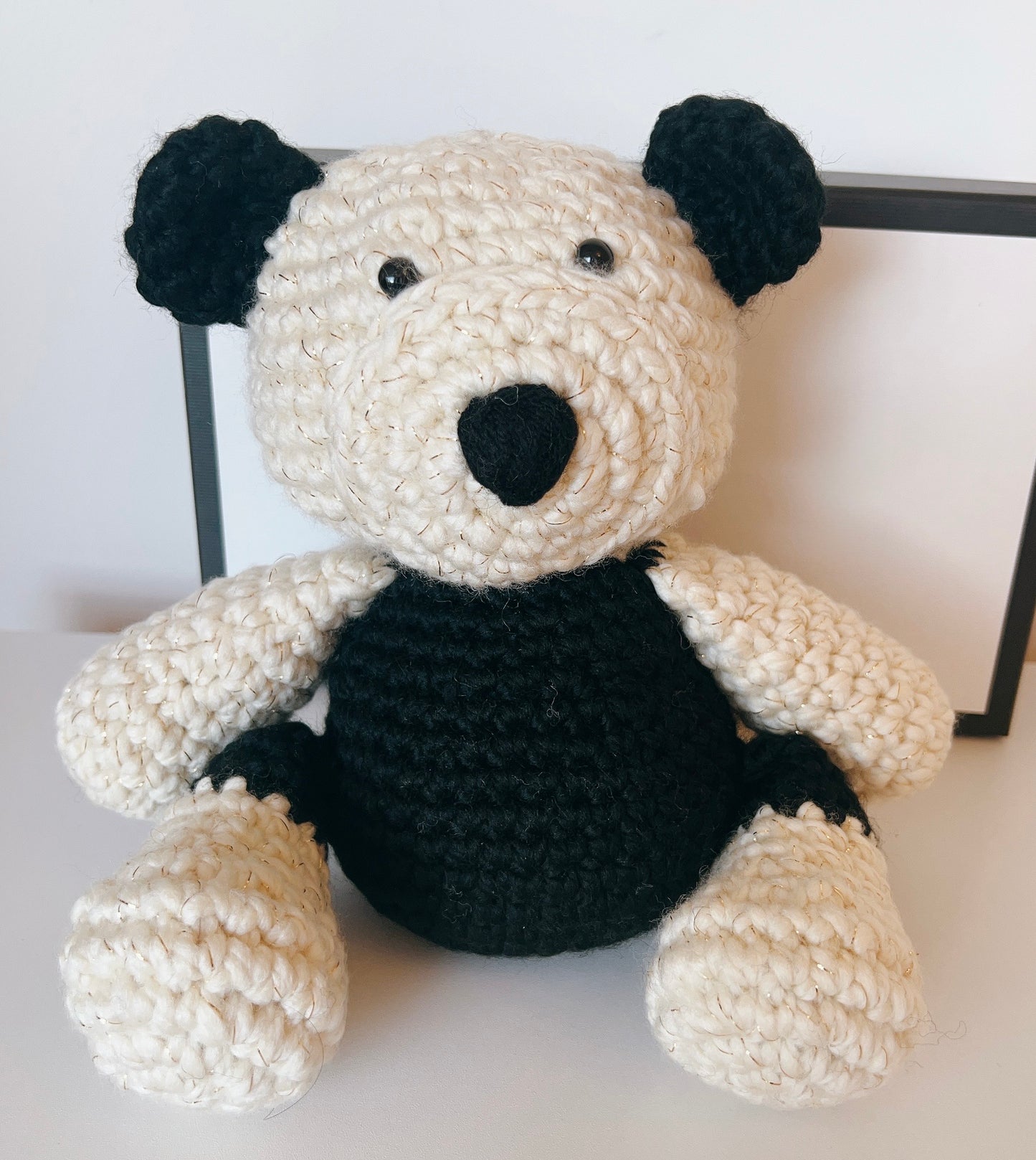Panda-Handmade Crochet Bear