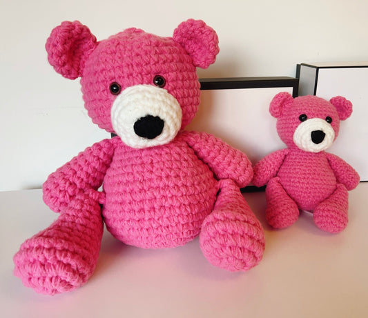 Dahlia-Handmade Crochet Bear