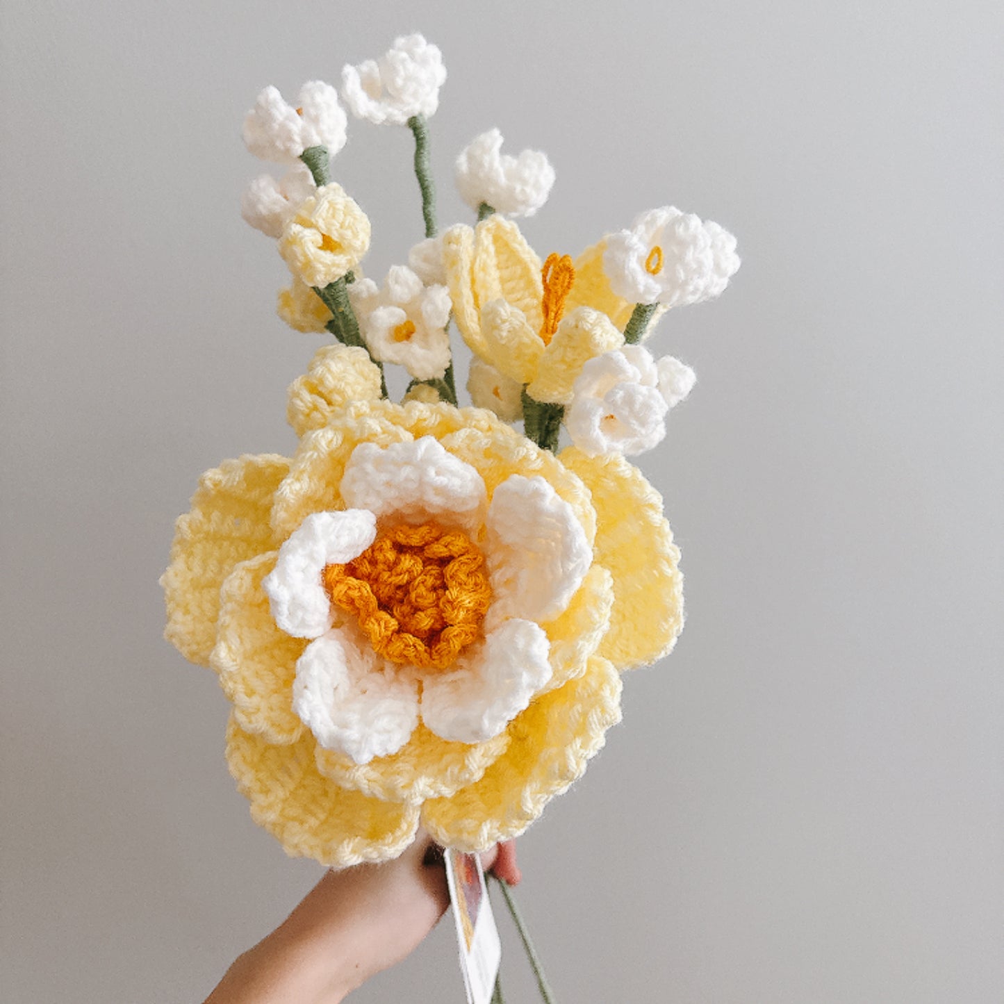 Handmade Crochet Peony