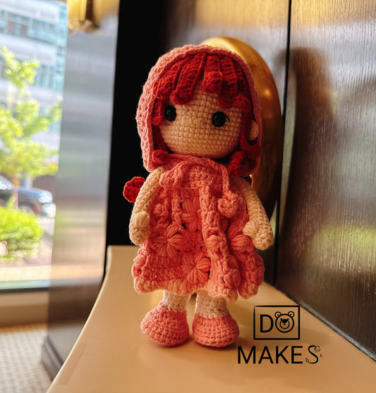 Pink Hoodie Dress, Red Hair