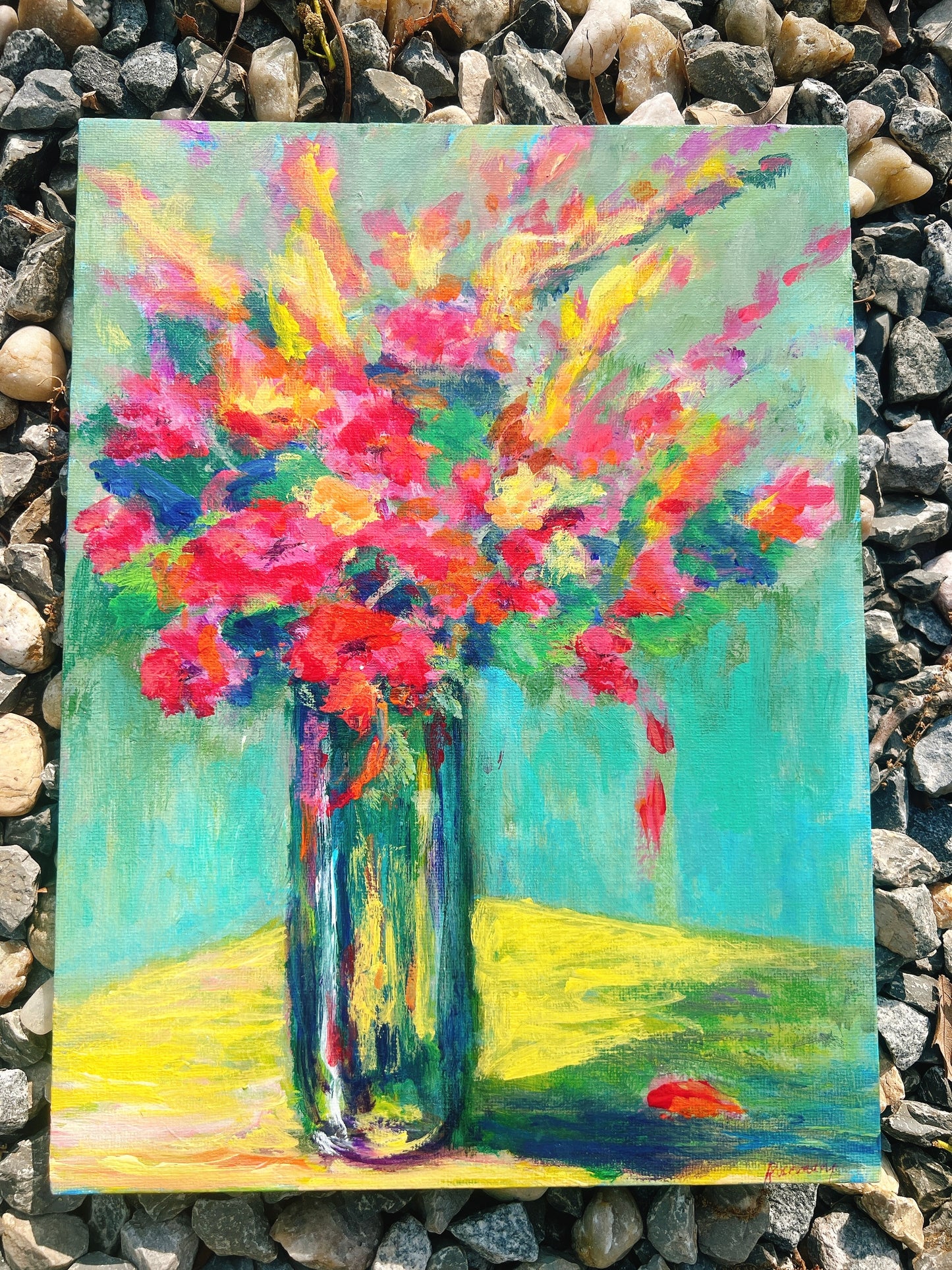 Flowers & Tablecloth