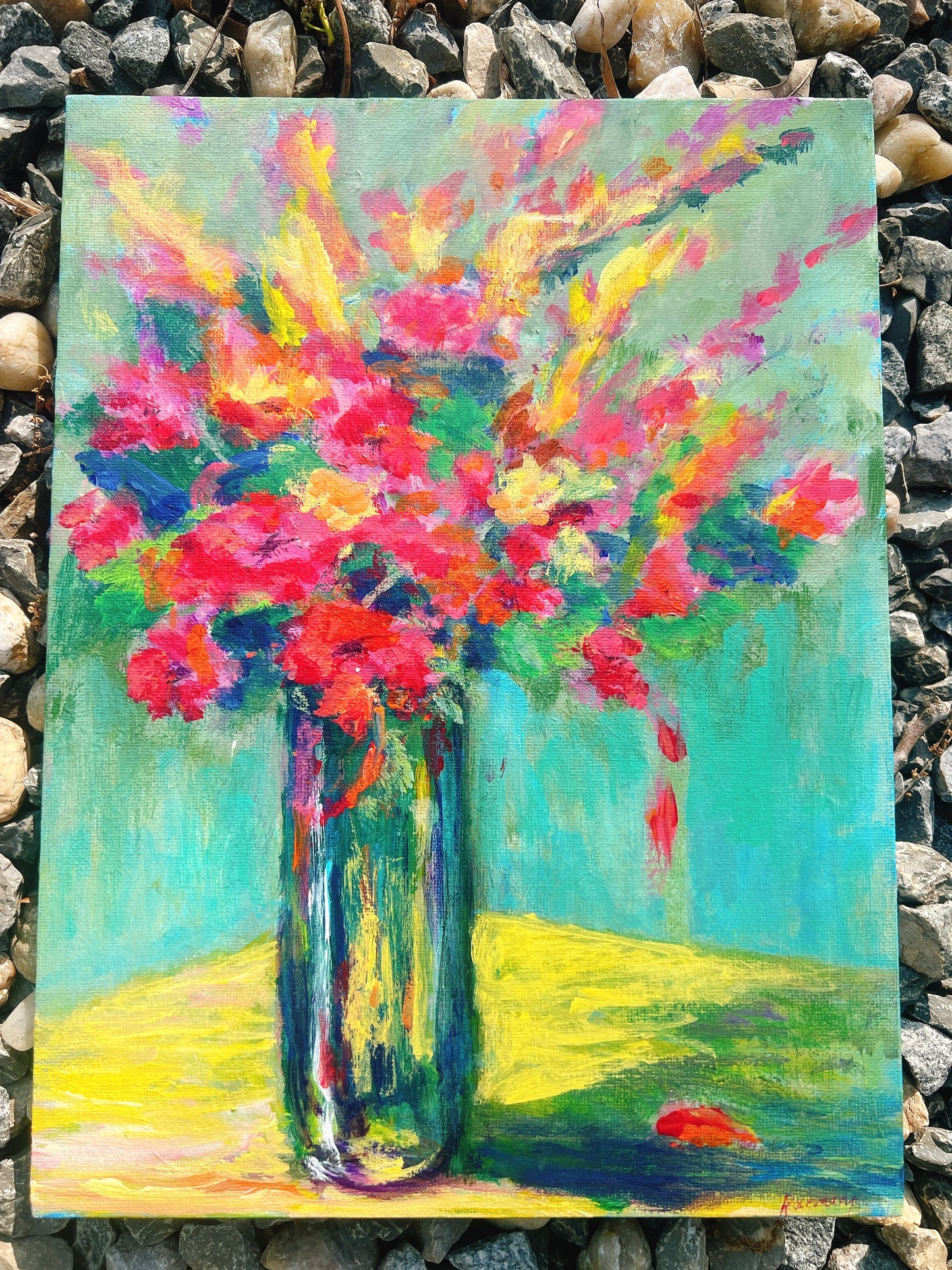 Flowers & Tablecloth