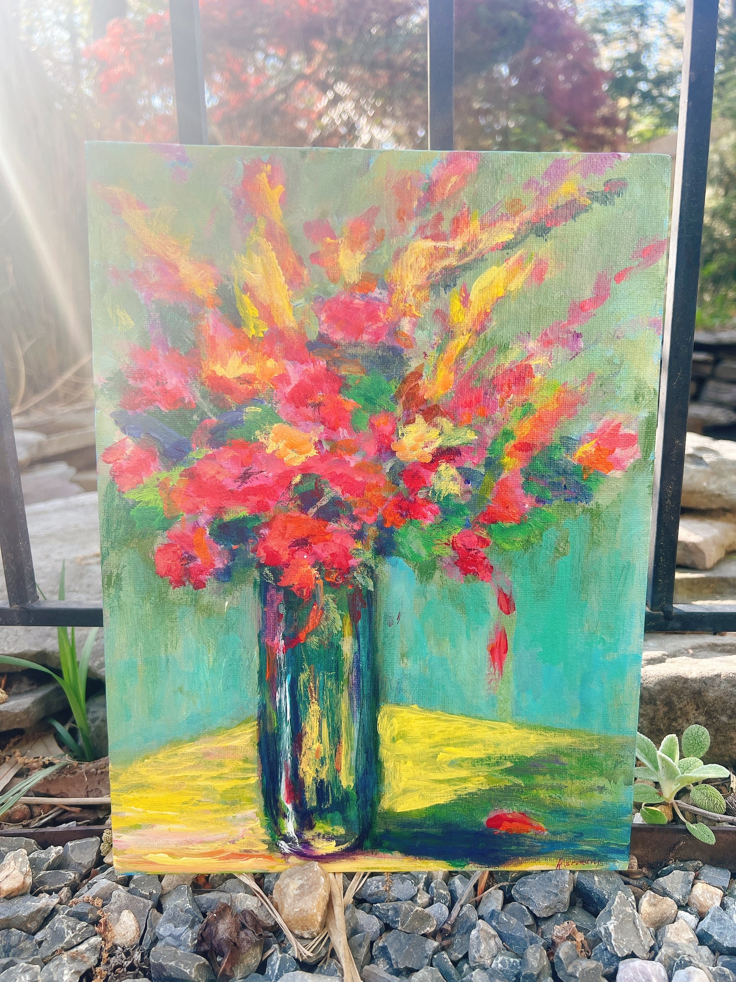 Flowers & Tablecloth