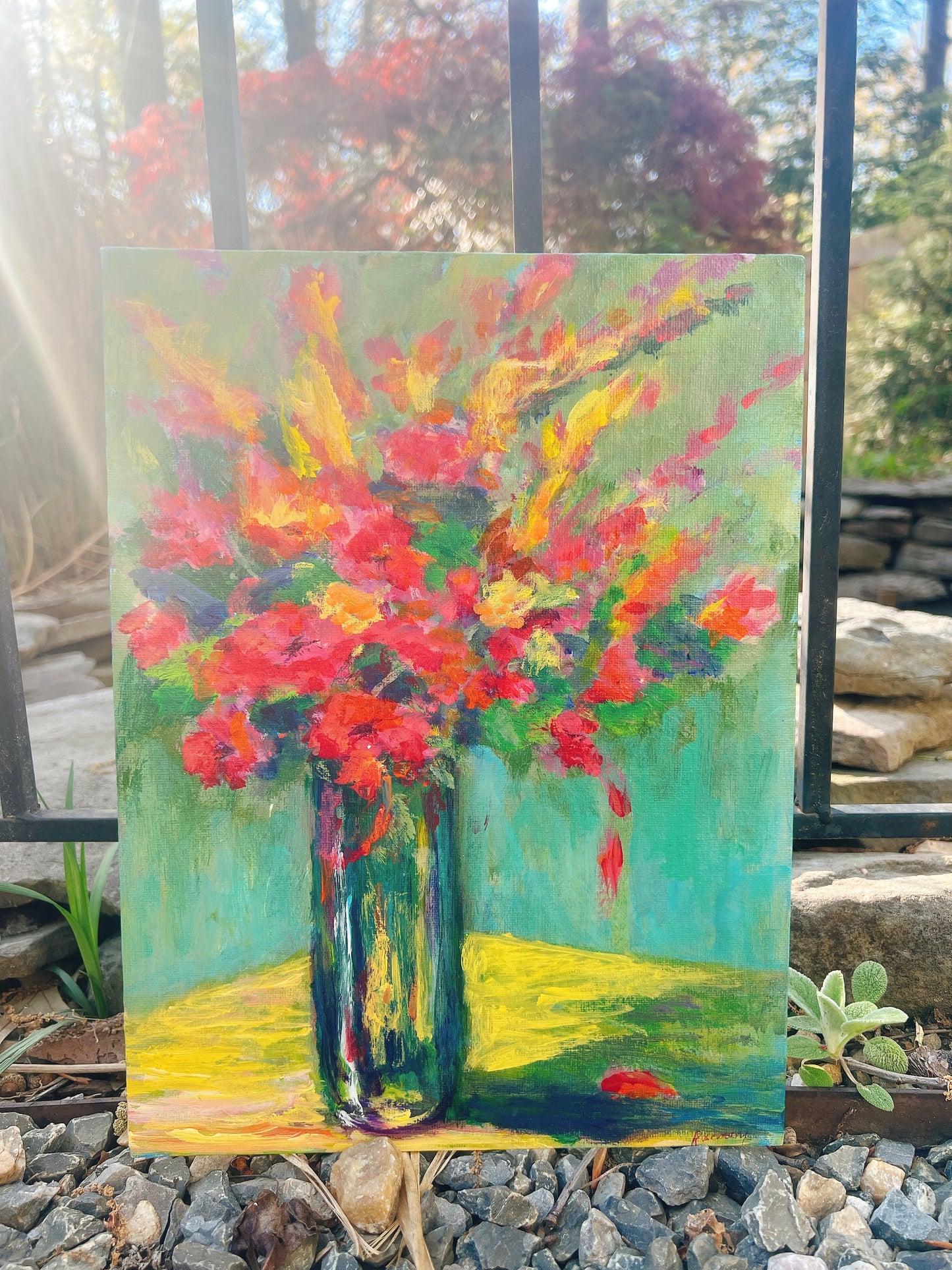 Flowers & Tablecloth