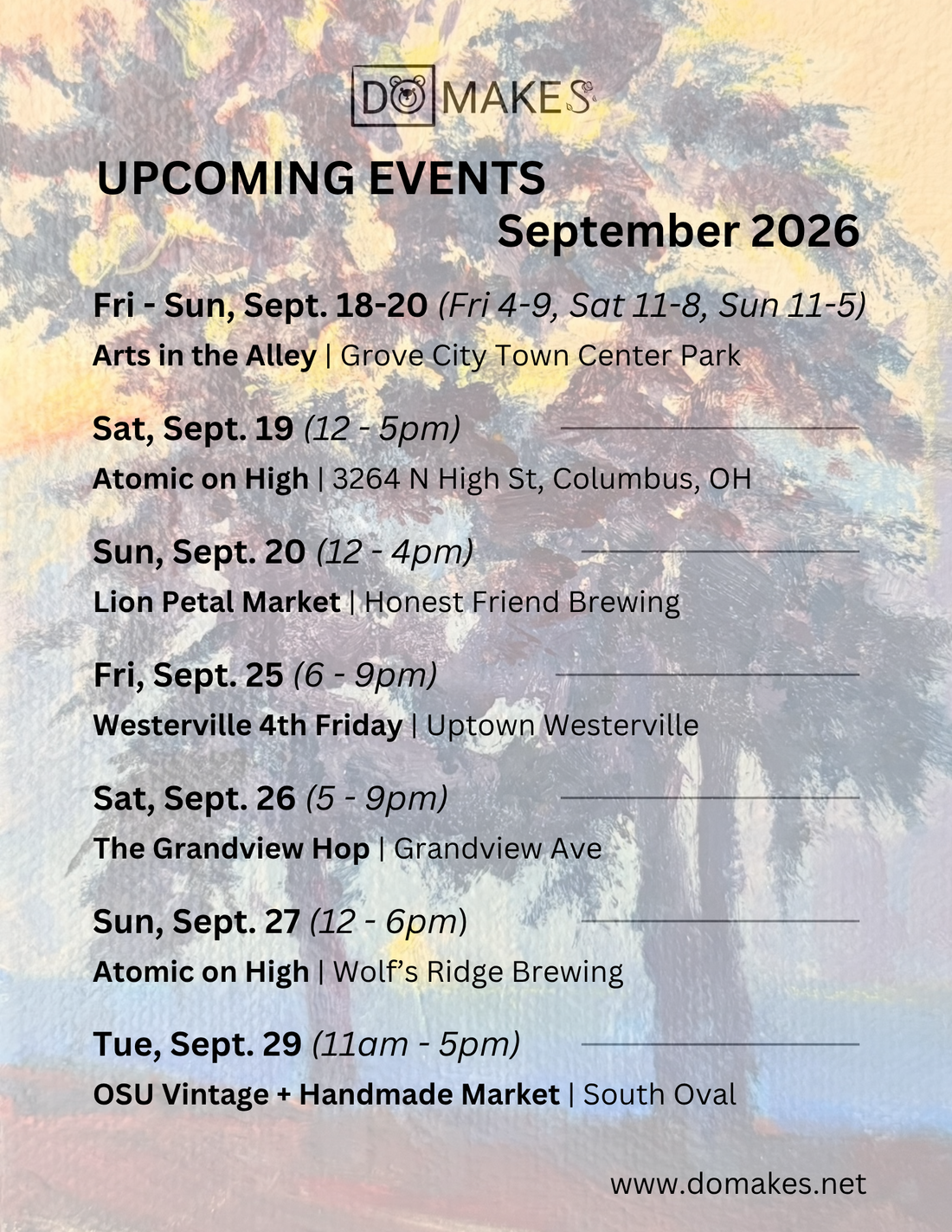 Our September market tour