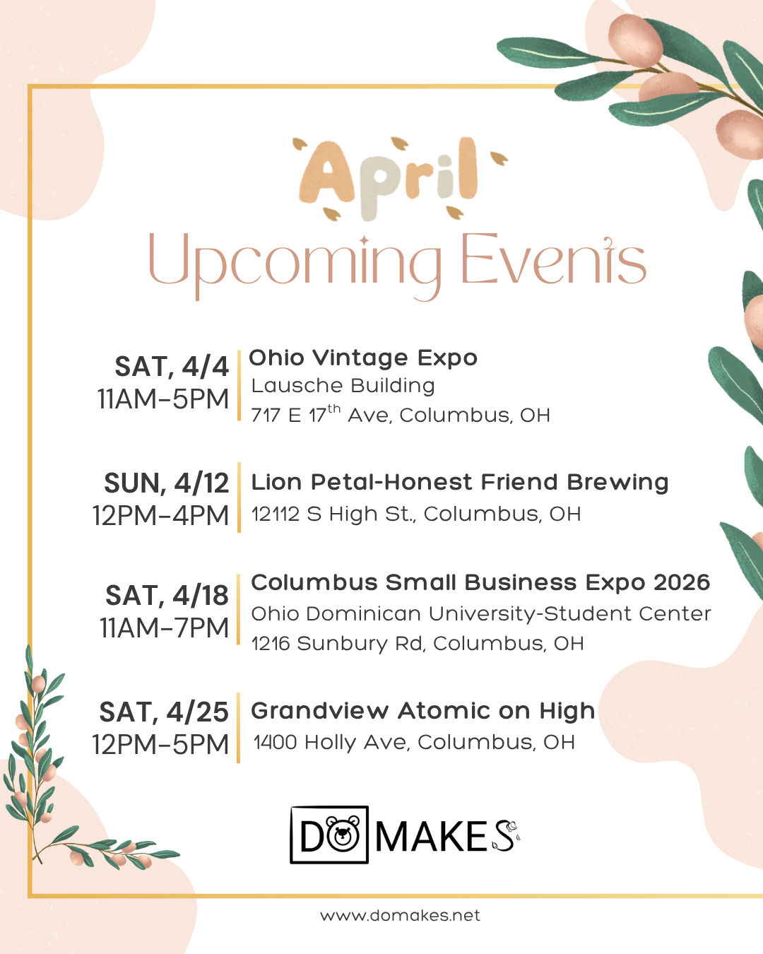 WHERE FINE ART MEETS FIBER ART: APRIL EVENTS