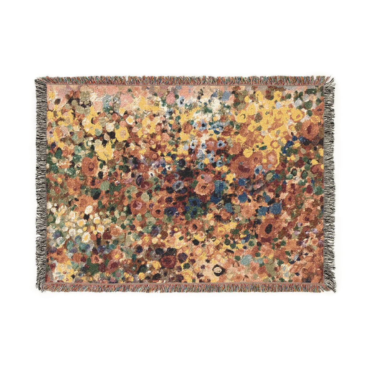 Abstract Mosaic Woven Blanket – Warm Bohemian Home Decor
