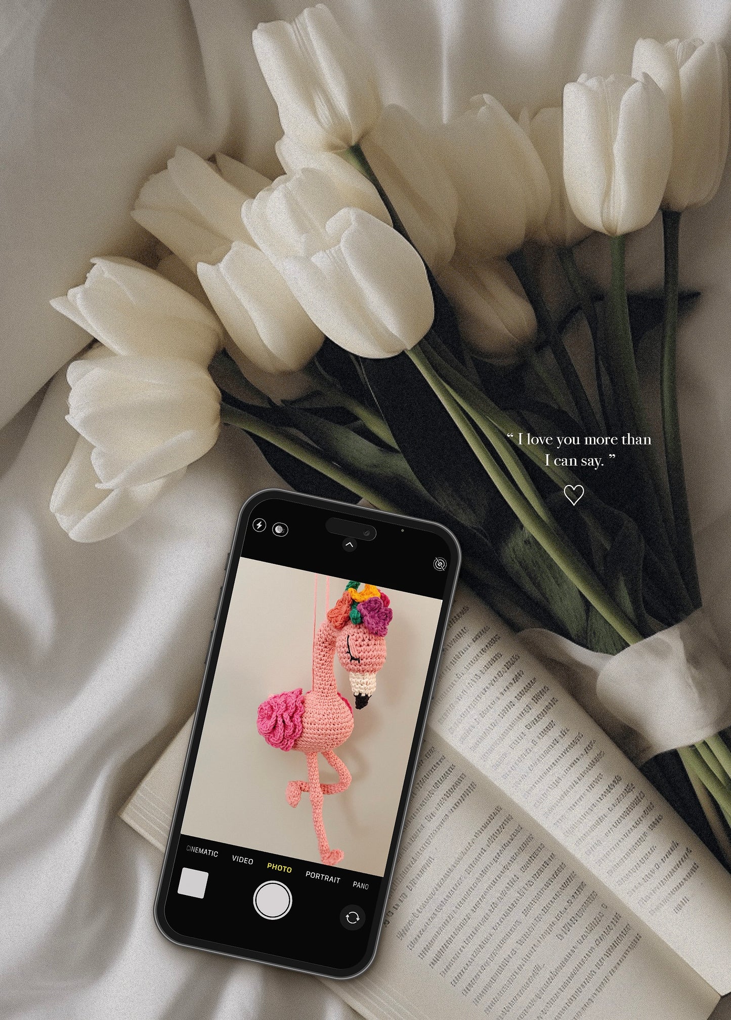 Handmade Crochet Flamingo