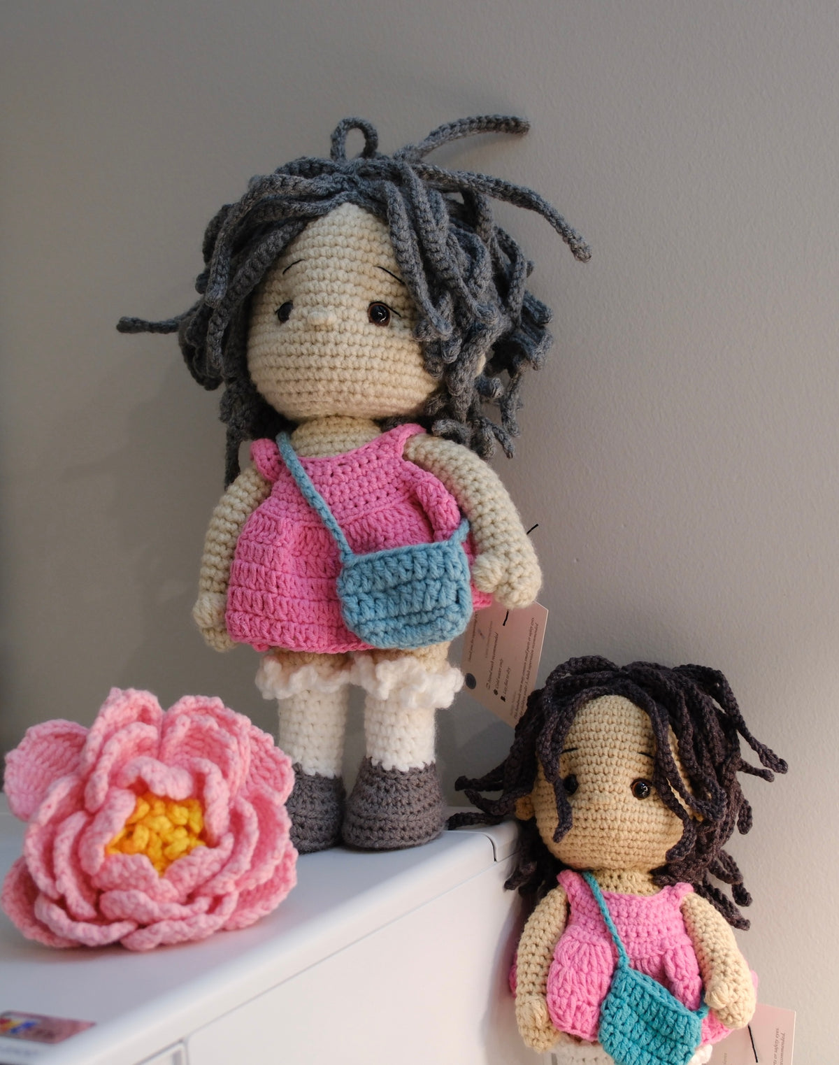 Doll in pink dress