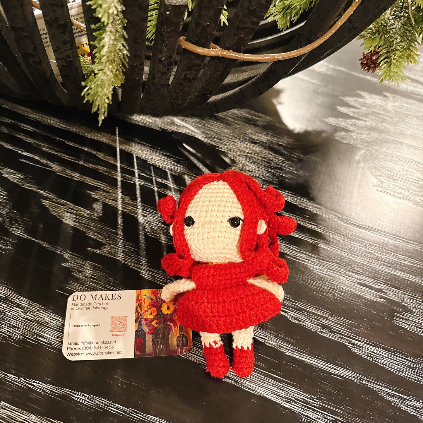 Crochet Red Hair Doll