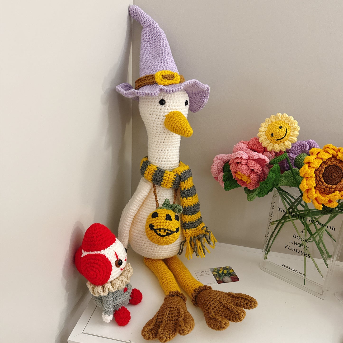 Crochet witch goose
