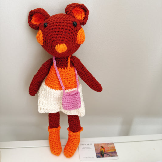 Crochet Mouse - Sunset