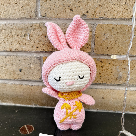 Sleepy Bunny in Pink