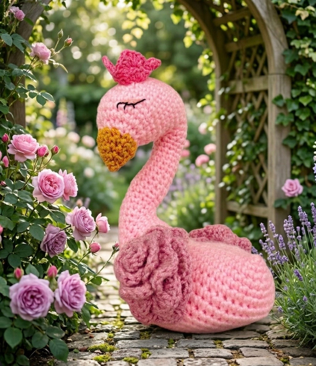 Handmade Crochet Swan