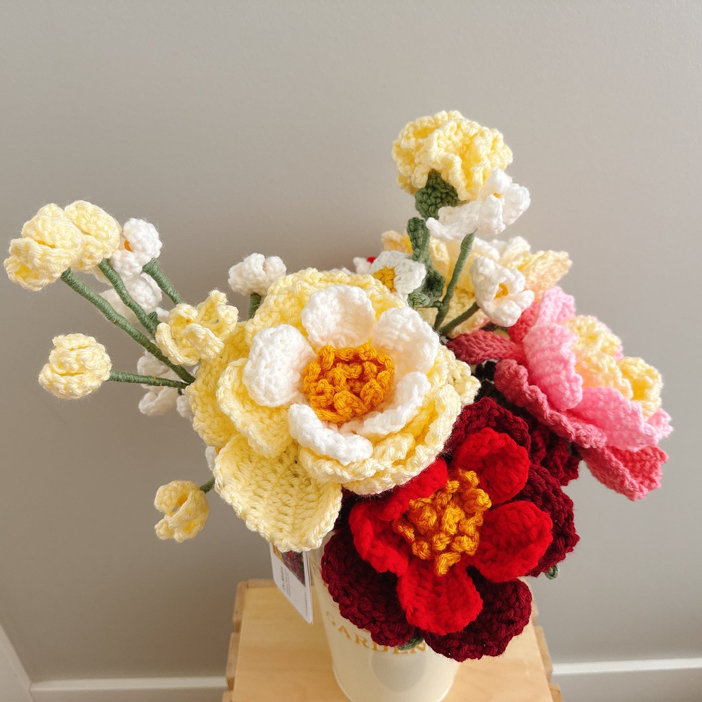 Handmade Crochet Peony