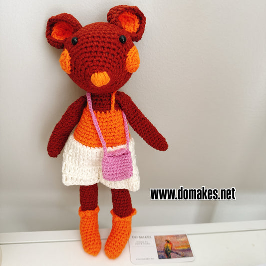 Crochet Mouse - Sunset