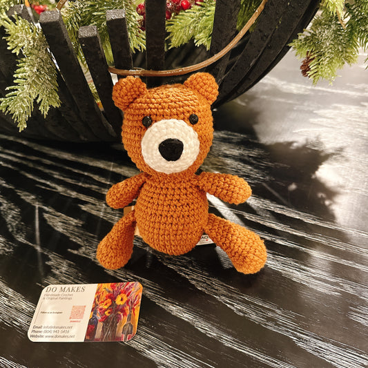 Handmade Crochet Brown Bear