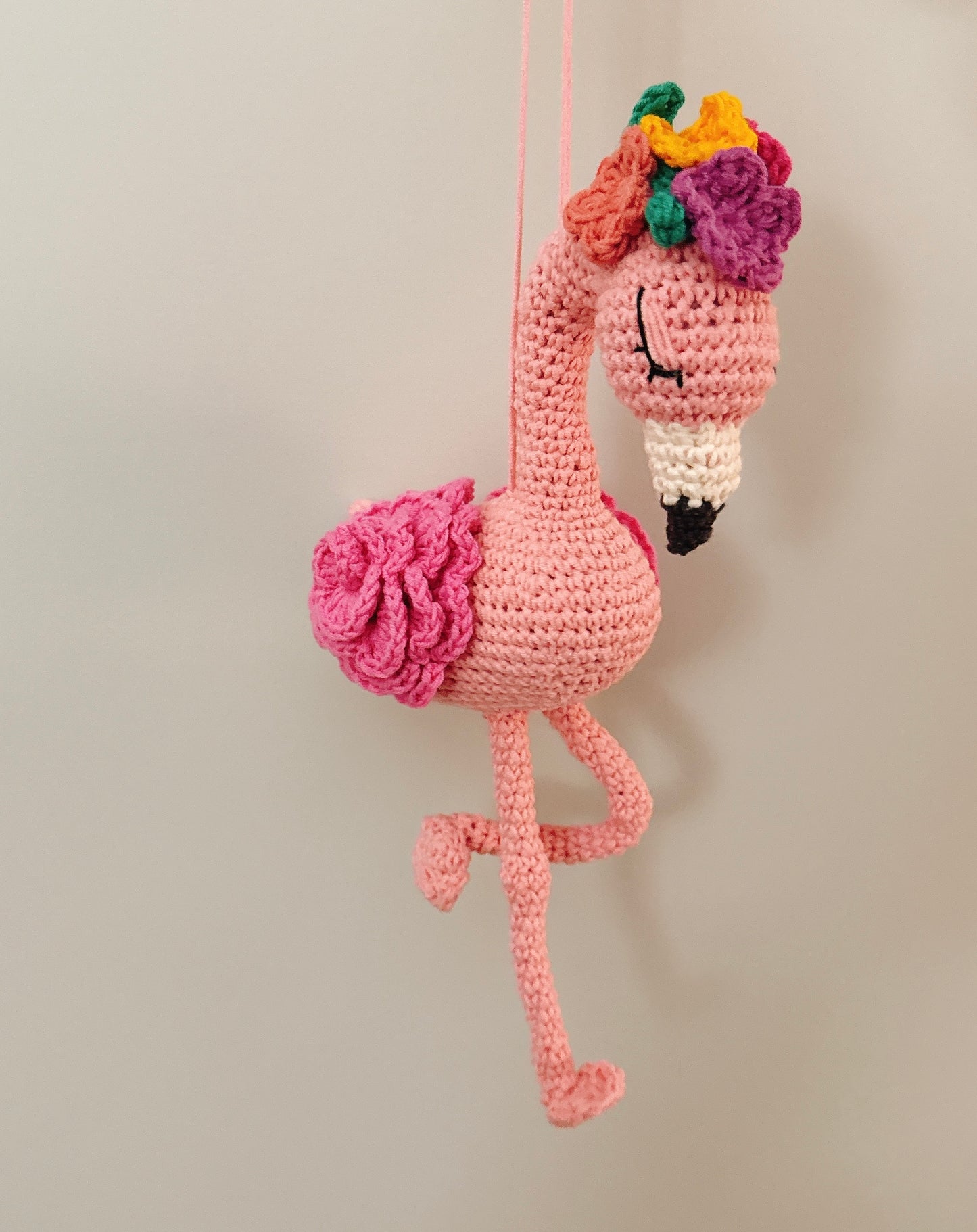 Handmade Crochet Flamingo