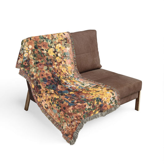 Abstract Mosaic Woven Blanket – Warm Bohemian Home Decor