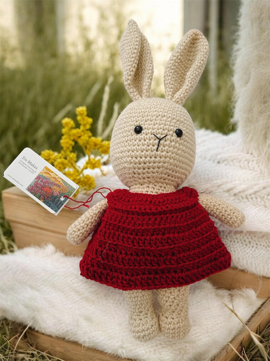 Crochet Bunny - Red Dress