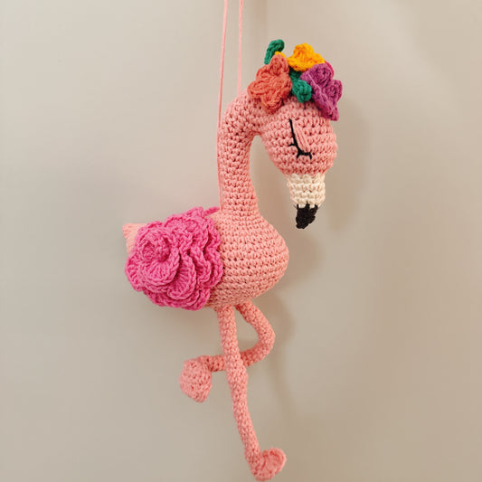 Handmade Crochet Flamingo