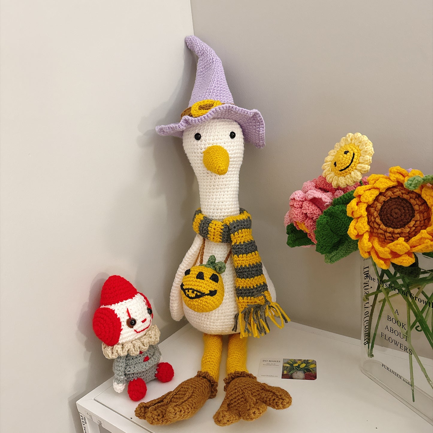 Crochet witch goose