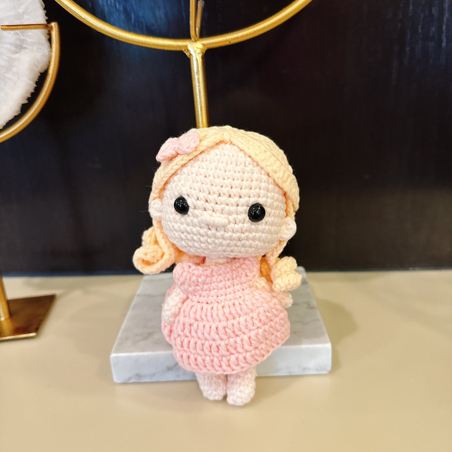 Blonde Hair Doll Amigurumi Crochet