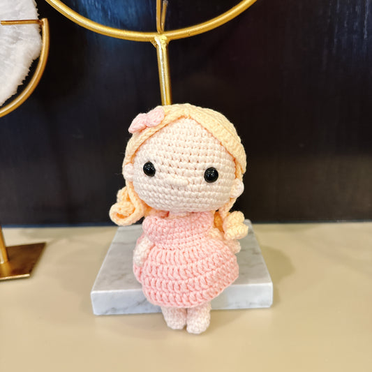 Blonde Hair Doll Amigurumi Crochet