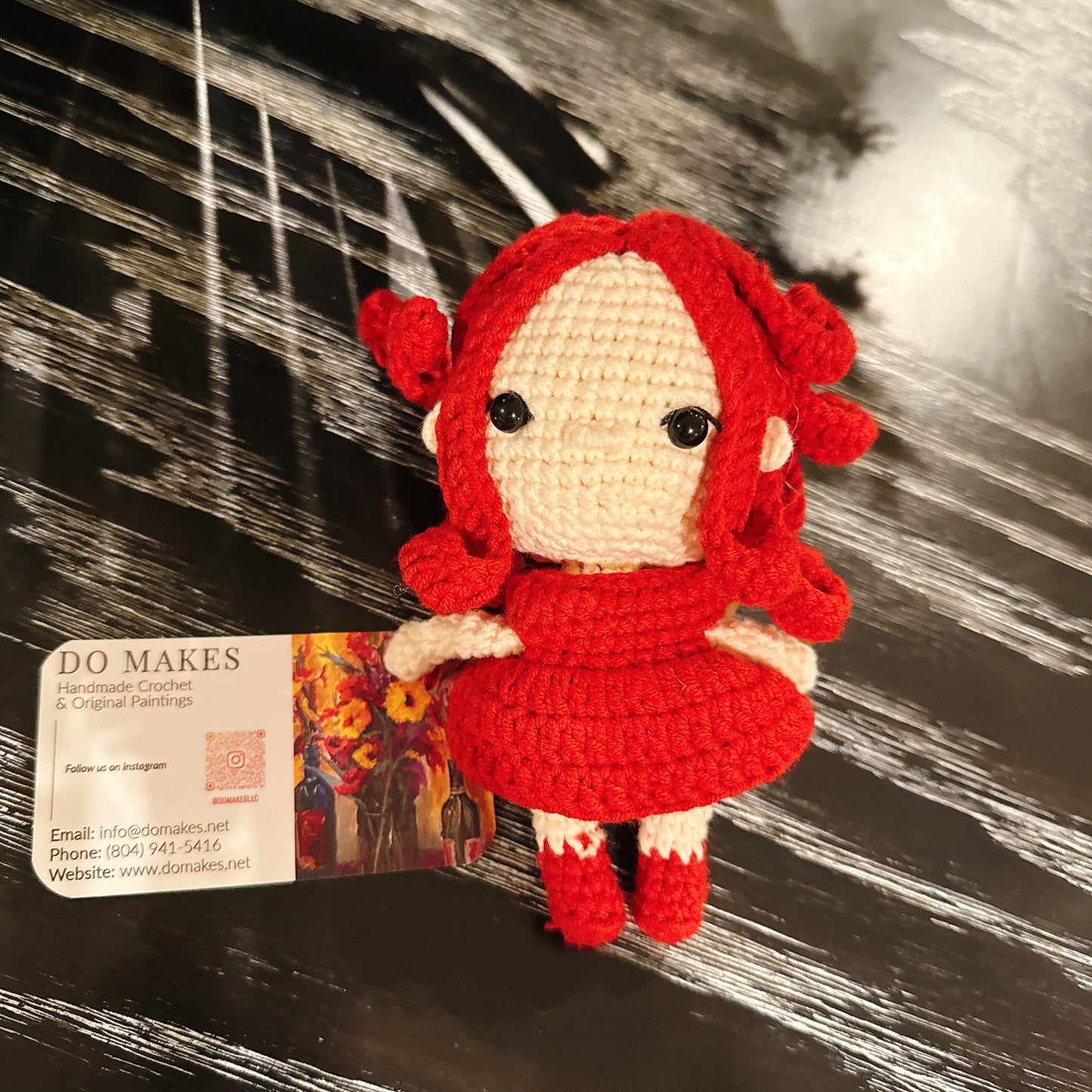 Crochet Red Hair Doll