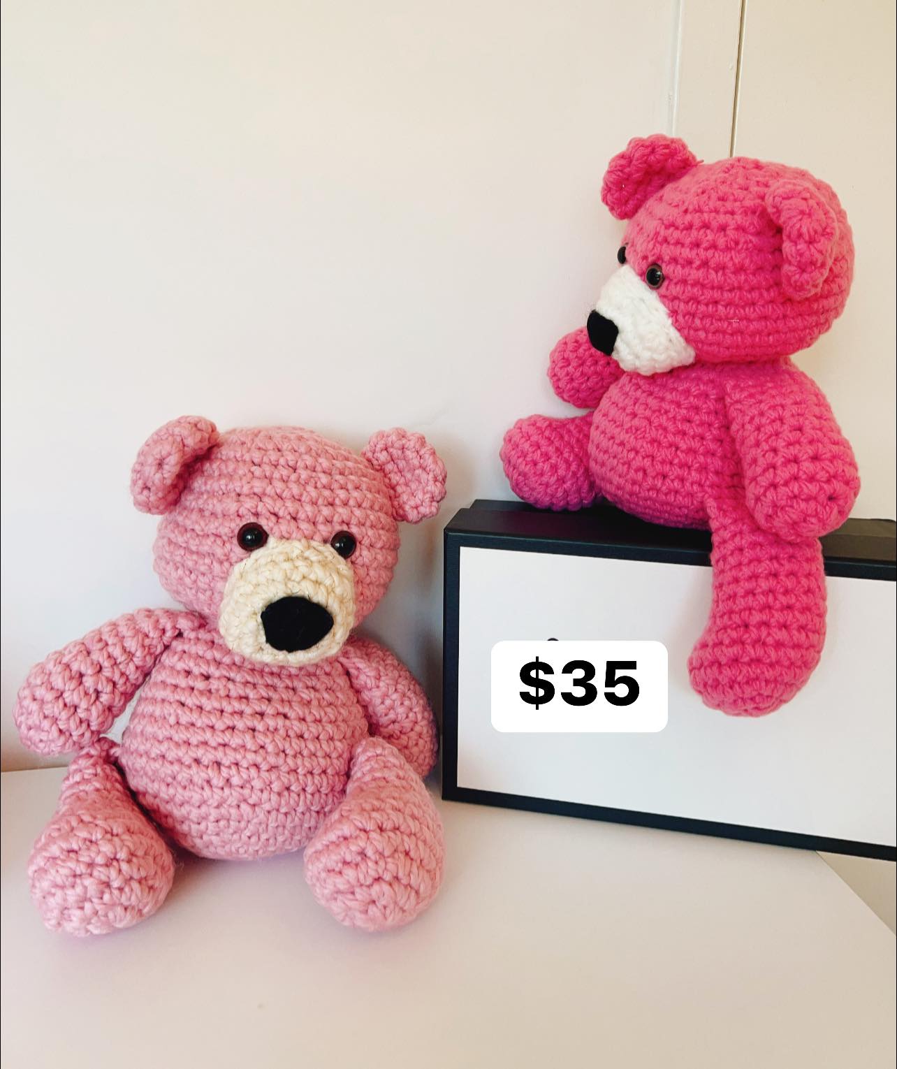 Dahlia-Handmade Crochet Bear