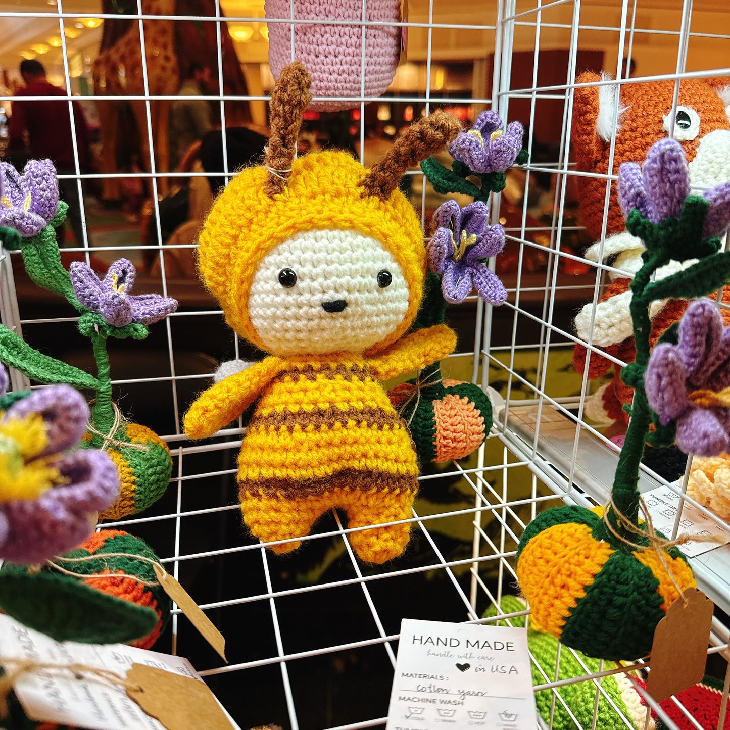 Handmade Crochet Bee