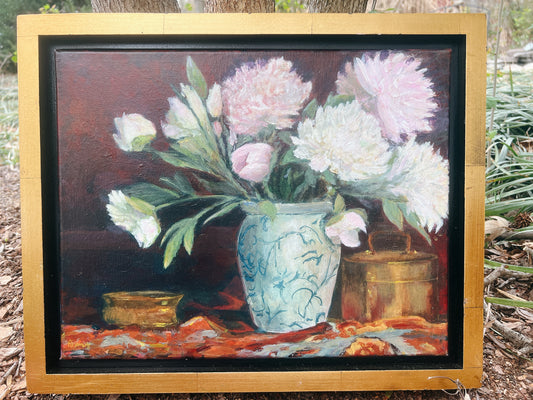 Pink Peonies Still Life