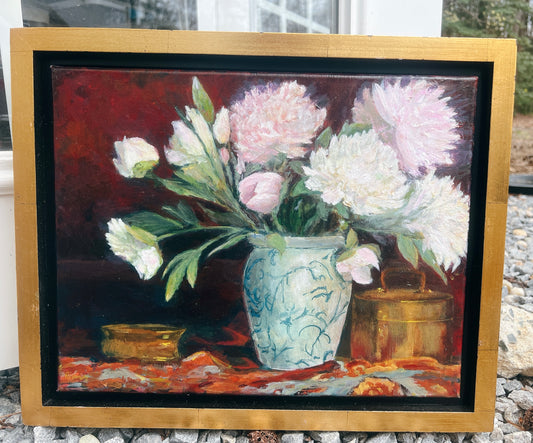 Pink Peonies Still Life