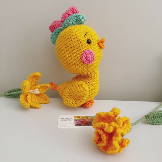 Duck with bow